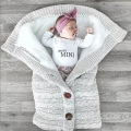 super soft polyester Baby Boy Girl Cute Cotton Plush Receiving security  Blanket Sleeping Wrap Swaddle